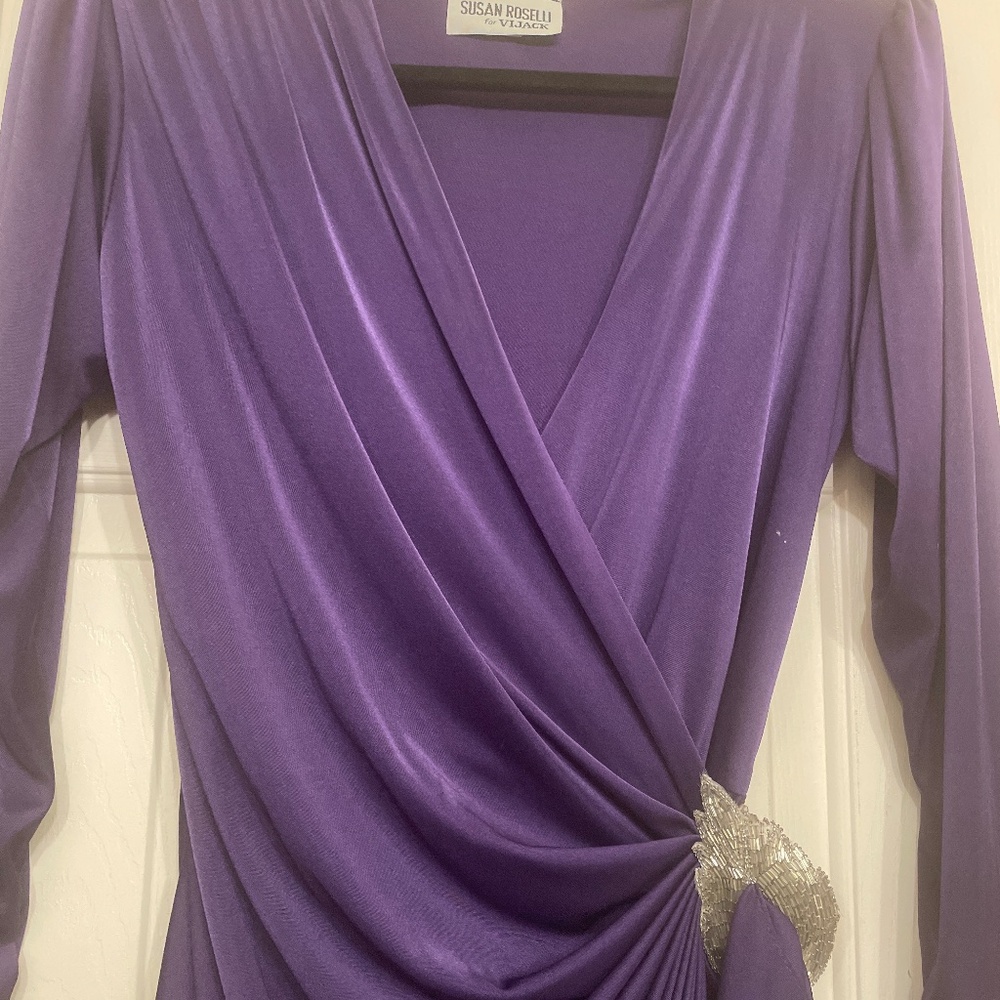 Vintage purple evening dress